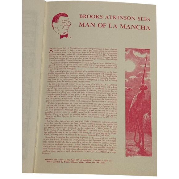 Man of La Mancha VTG Musical Choral Selection Sheet Music Book 1966 Theatre - Picture 5 of 6